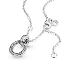 Load image into Gallery viewer, Double Circle Pendant & Necklace