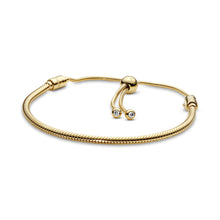 Load image into Gallery viewer, Pandora Moments Snake Chain Slider Bracelet