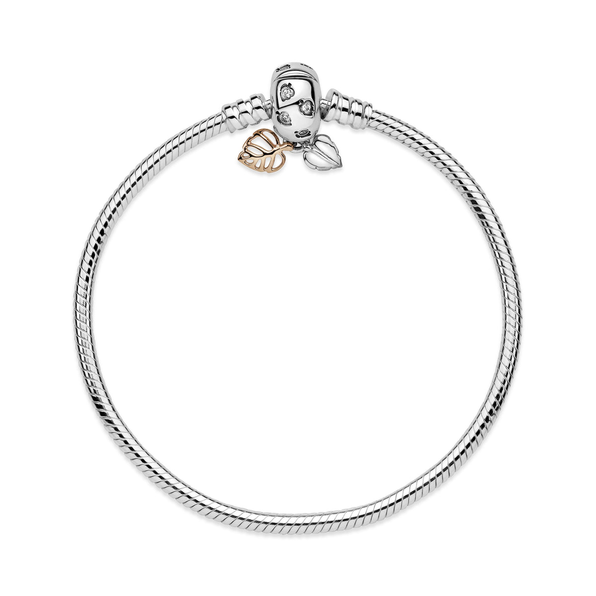 Pandora moments leaves & snake chain bracelet Clearance