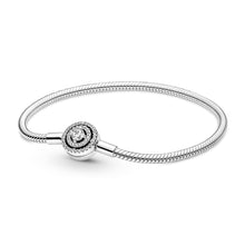 Load image into Gallery viewer, Pandora Moments Halo Snake Chain Bracelet