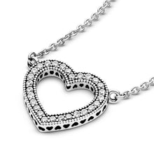 Load image into Gallery viewer, Sparkling Open Heart Necklace