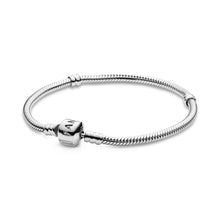 Load image into Gallery viewer, Pandora Moments Barrel Clasp Snake Chain Bracelet