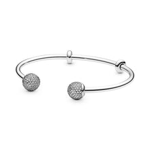 Load image into Gallery viewer, Pandora Moments Open Pavé Bangle