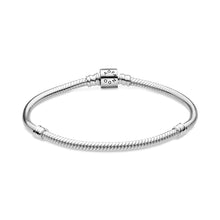 Load image into Gallery viewer, Pandora Moments Barrel Clasp Snake Chain Bracelet