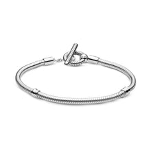 Load image into Gallery viewer, Pandora Moments T-Bar Snake Chain Bracelet