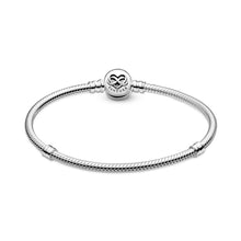 Load image into Gallery viewer, Pandora Moments Heart Infinity Clasp Snake Chain Bracelet