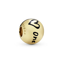 Load image into Gallery viewer, Polished Script & Heart Charm