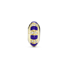 Load image into Gallery viewer, Blue Stripes Spacer Charm