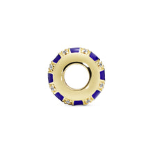 Load image into Gallery viewer, Blue Stripes Spacer Charm