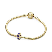 Load image into Gallery viewer, Blue Stripes Spacer Charm