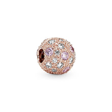 Load image into Gallery viewer, Pink Beaded Texture Clip Charm