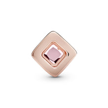 Load image into Gallery viewer, Pink Square Clip Charm