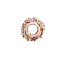 Load image into Gallery viewer, Openwork Pink Daisy Flower Charm