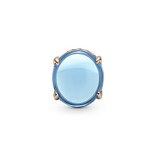 Load image into Gallery viewer, Blue Oval Cabochon Charm