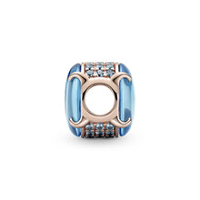 Load image into Gallery viewer, Blue Oval Cabochon Charm