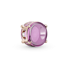 Load image into Gallery viewer, Pink Oval Cabochon Charm