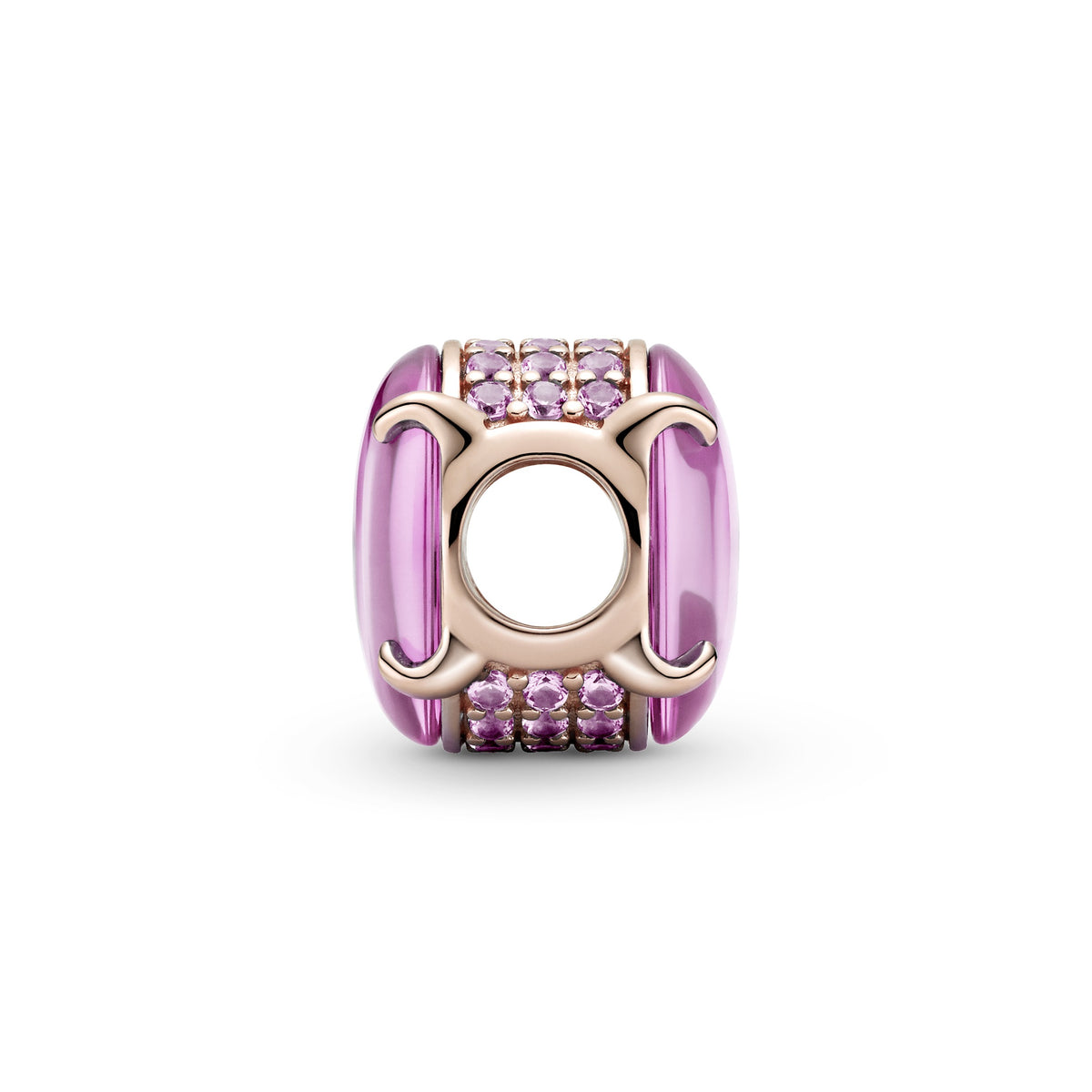 Pink Oval Cabochon Charm