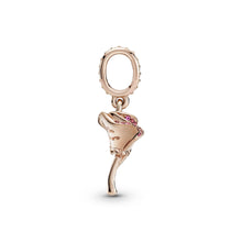 Load image into Gallery viewer, Rose Flower Dangle Charm