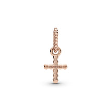 Load image into Gallery viewer, Beaded Cross Dangle Charm