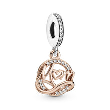 Load image into Gallery viewer, Two-tone Mum Dangle Charm