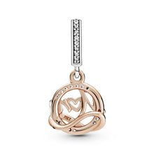 Load image into Gallery viewer, Two-tone Mum Dangle Charm