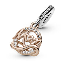 Load image into Gallery viewer, Two-tone Mum Dangle Charm
