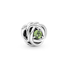 Load image into Gallery viewer, Spring Green Eternity Circle Charm