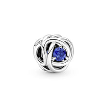 Load image into Gallery viewer, Blue Eternity Circle Charm