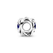 Load image into Gallery viewer, Blue Eternity Circle Charm