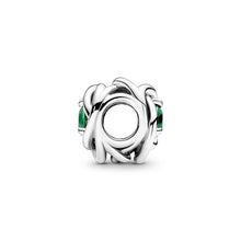Load image into Gallery viewer, Green Eternity Circle Charm