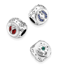 Load image into Gallery viewer, Clover, Horseshoe & Ladybird Three-sided Charm