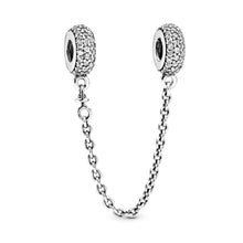 Load image into Gallery viewer, Sparkling Pavé Safety Chain Charm