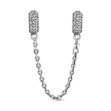 Load image into Gallery viewer, Sparkling Pavé Safety Chain Charm