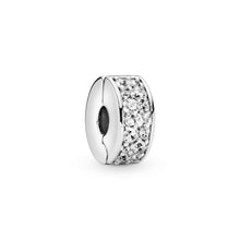 Load image into Gallery viewer, Clear Pavé Clip Charm
