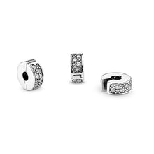 Load image into Gallery viewer, Clear Pavé Clip Charm