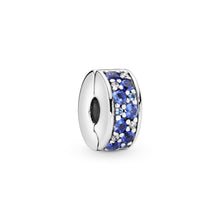 Load image into Gallery viewer, Blue Pavé Clip Charm