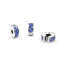 Load image into Gallery viewer, Blue Pavé Clip Charm