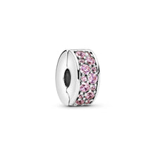 Load image into Gallery viewer, Pink Pavé Clip Charm