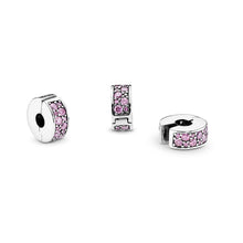 Load image into Gallery viewer, Pink Pavé Clip Charm