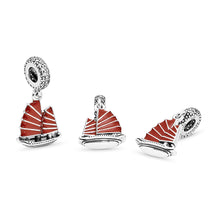 Load image into Gallery viewer, Chinese Junk Ship Dangle Charm