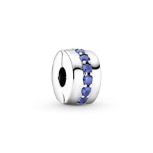Load image into Gallery viewer, Blue Sparkle Clip Charm
