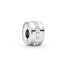 Load image into Gallery viewer, Clear Sparkling Row Clip Charm