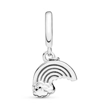 Load image into Gallery viewer, Rainbow & Cloud Dangle Charm