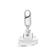 Load image into Gallery viewer, Lotus Flower Dangle Charm