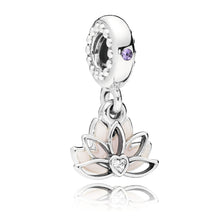 Load image into Gallery viewer, Lotus Flower Dangle Charm