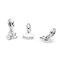 Load image into Gallery viewer, Lotus Flower Dangle Charm