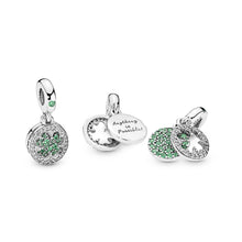 Load image into Gallery viewer, Lucky Four Leaf Clover Dangle Charm