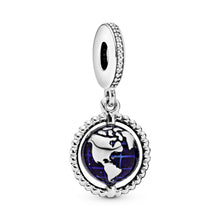 Load image into Gallery viewer, Spinning Globe Dangle Charm