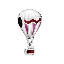 Load image into Gallery viewer, Red Hot Air Balloon Travel Charm