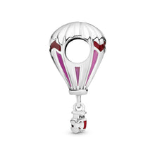 Load image into Gallery viewer, Red Hot Air Balloon Travel Charm